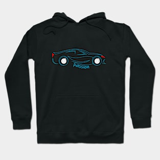 Cars Passion Outlined Hoodie